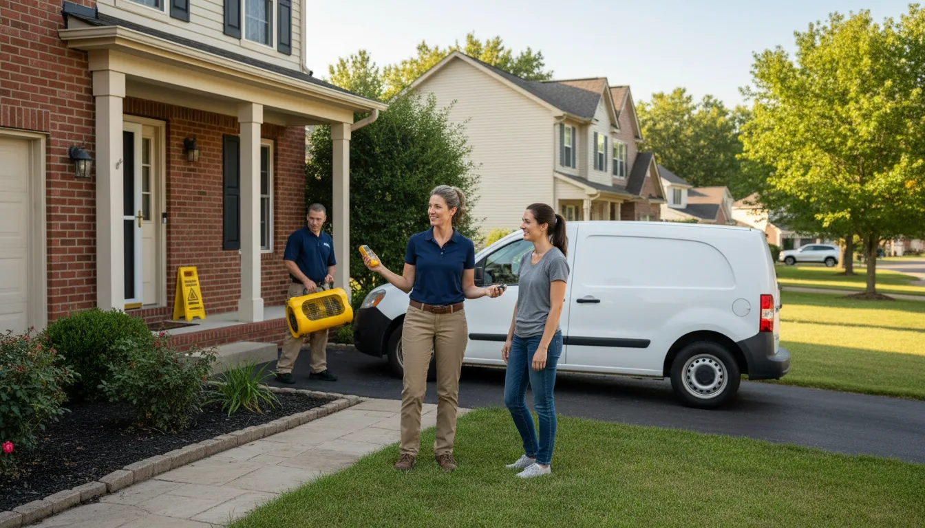 Water restoration image for Dehumidification And Cleanup Services in Gruetli Laager, TN